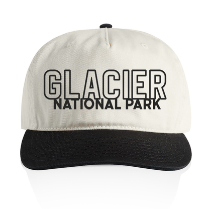 Glacier National Park Outline 2 Tone Cap
