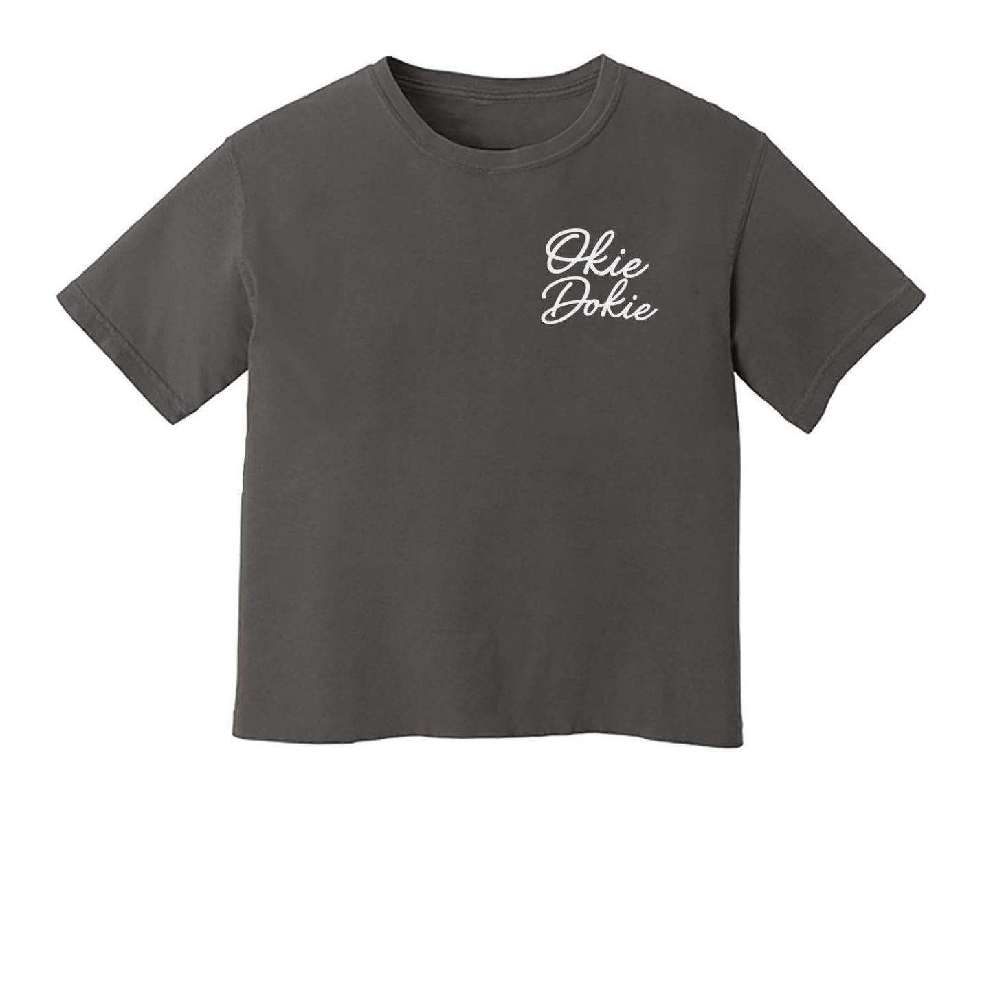Okie Dokie Cursive Washed Tee