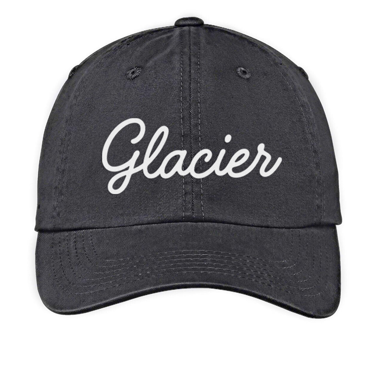 Glacier Cursive Baseball Cap