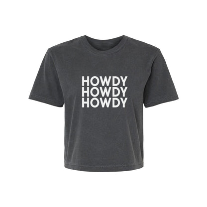 Howdy Howdy Howdy Washed Crop Tee
