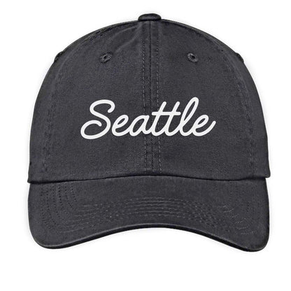 Seattle Cursive Baseball Cap