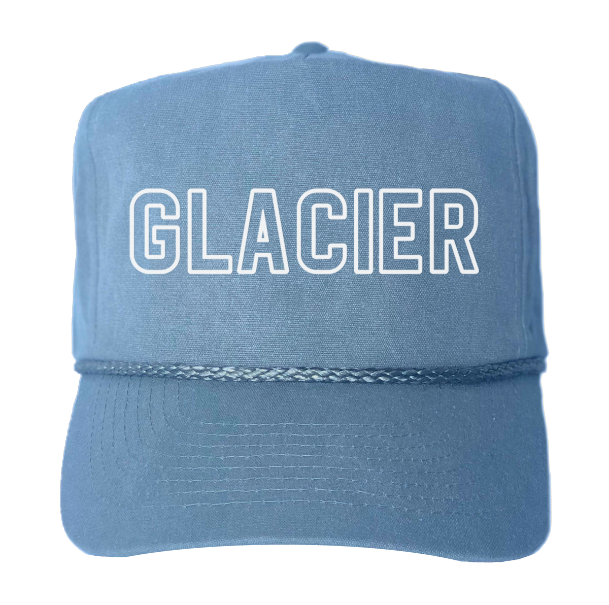 Glacier Outline Canvas Trucker