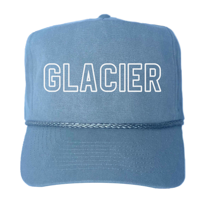 Glacier Outline Canvas Trucker