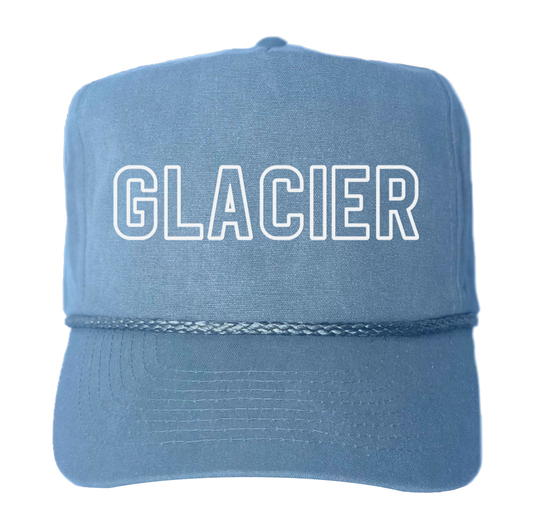 Glacier Outline Canvas Trucker