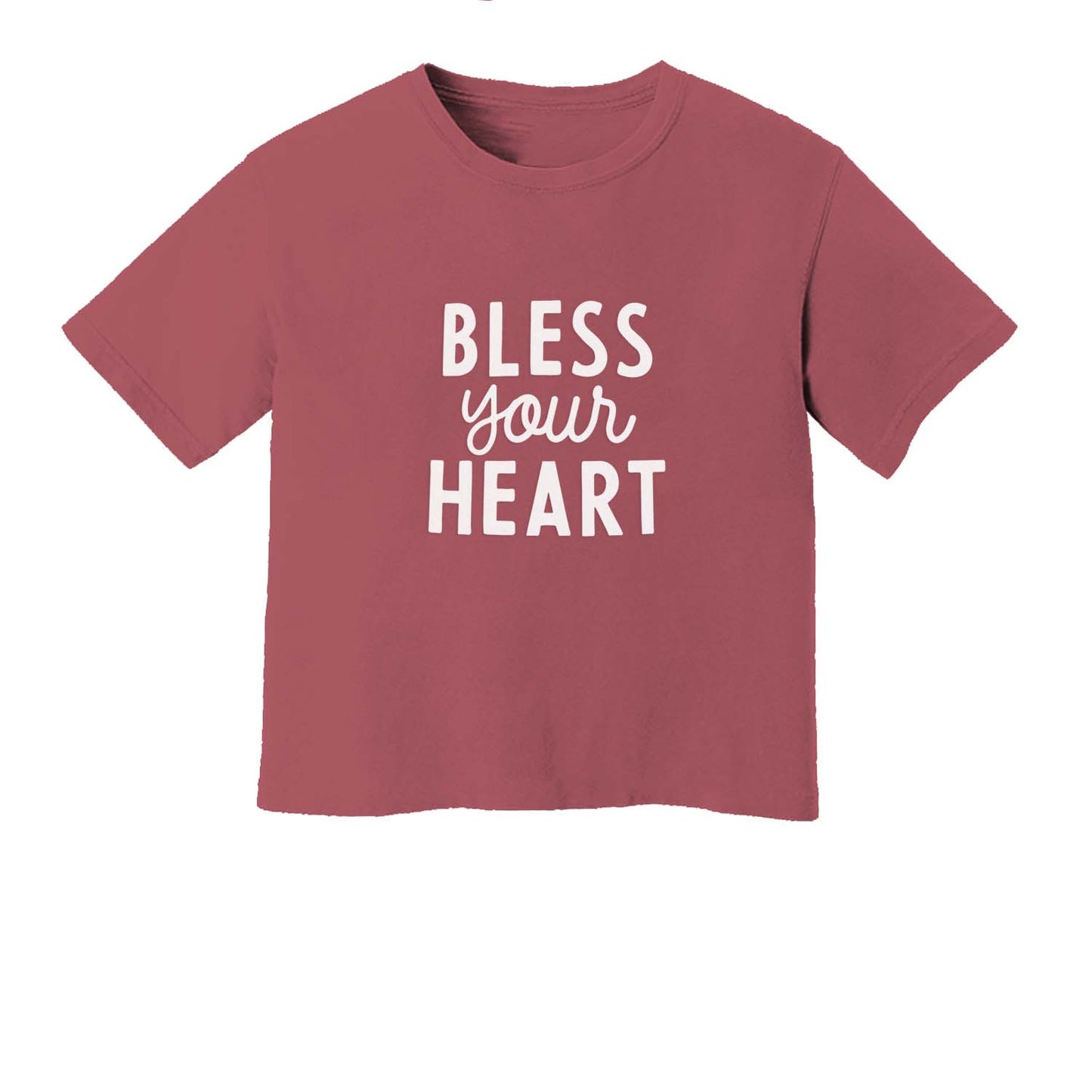 Bless Your Heart Washed Tee - Large Design