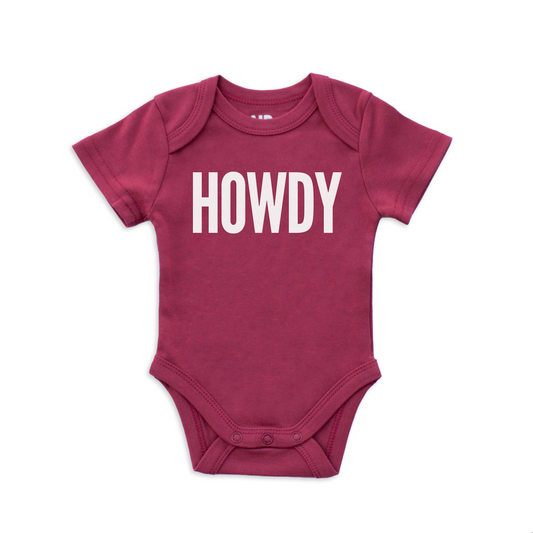 HOWDY Bold Onesie