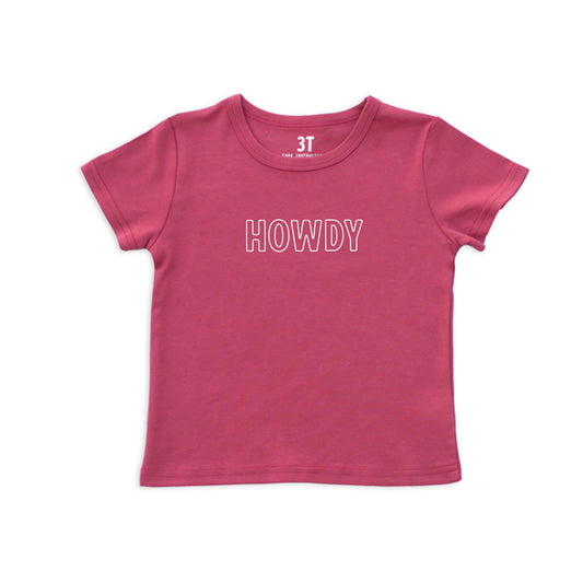 Howdy Outline Kids Tee
