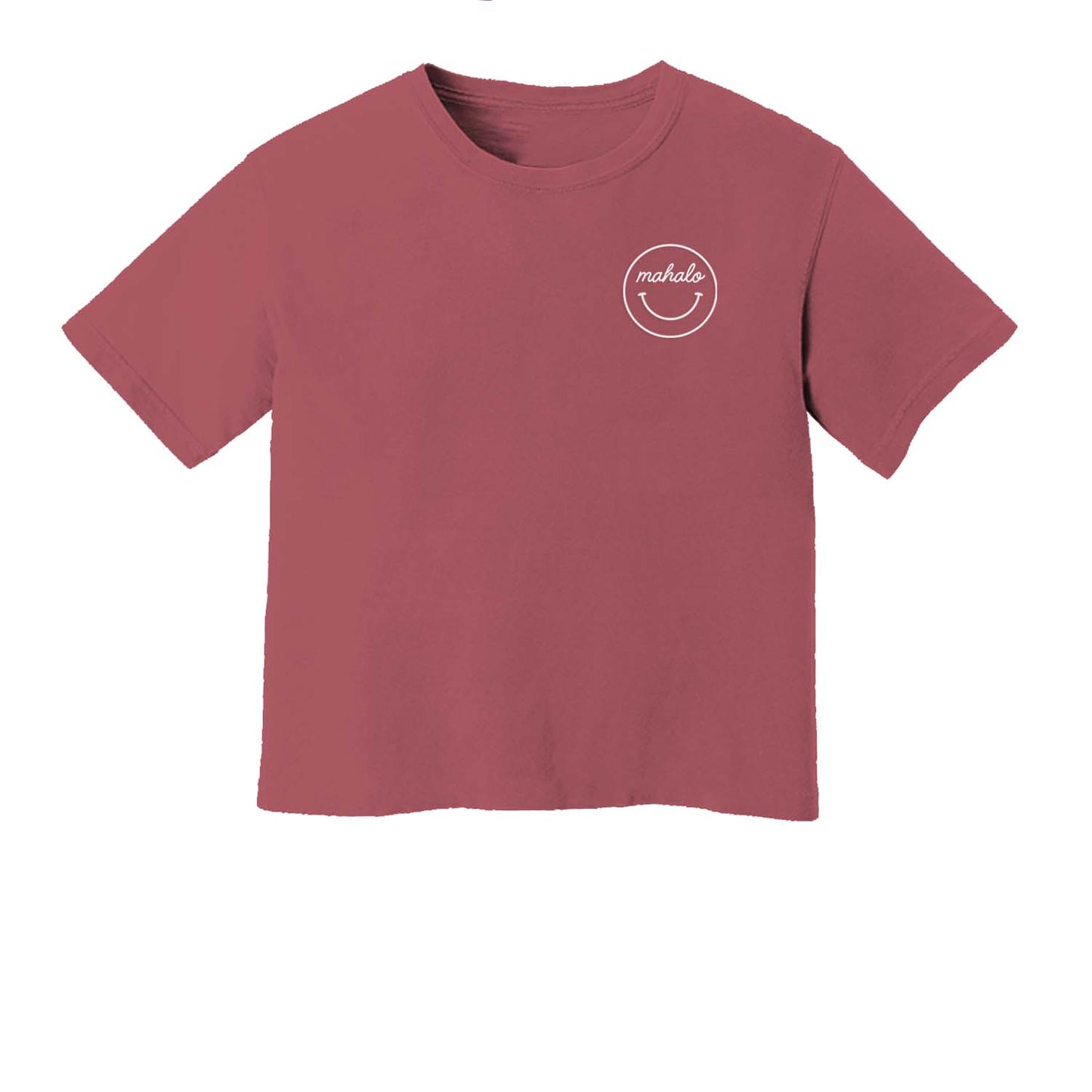 Mahalo Smiley Face Washed Tee