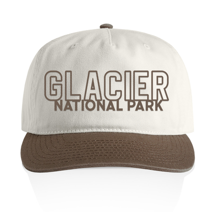 Glacier National Park Outline 2 Tone Cap
