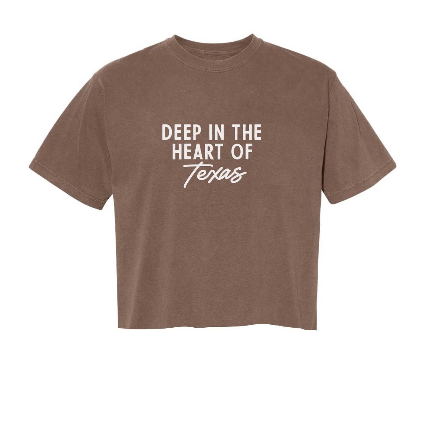 Deep in the Heart of Texas Washed Crop Tee
