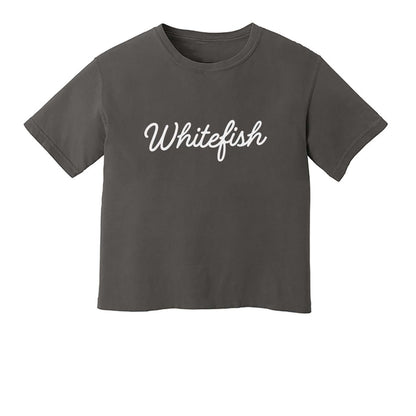 Whitefish Cursive Washed Tee