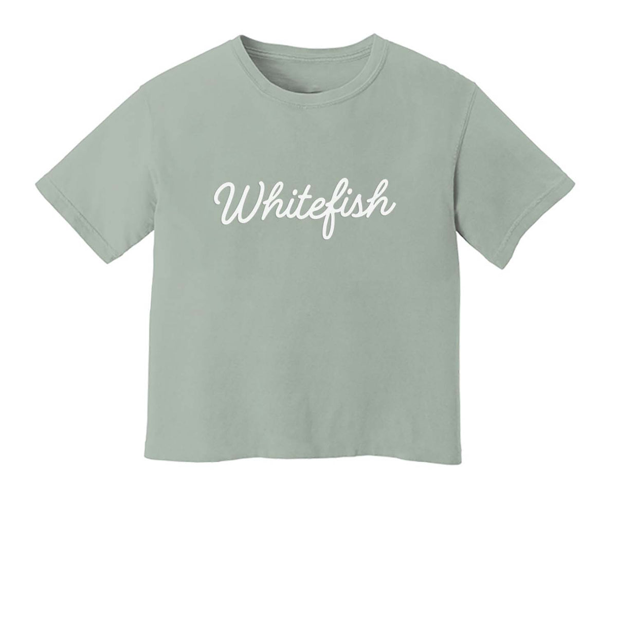 Whitefish Cursive Washed Tee