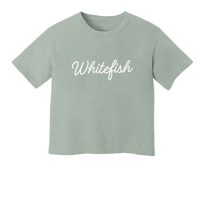 Whitefish Cursive Washed Tee