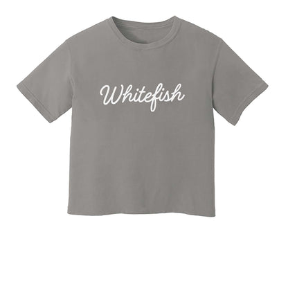 Whitefish Cursive Washed Tee