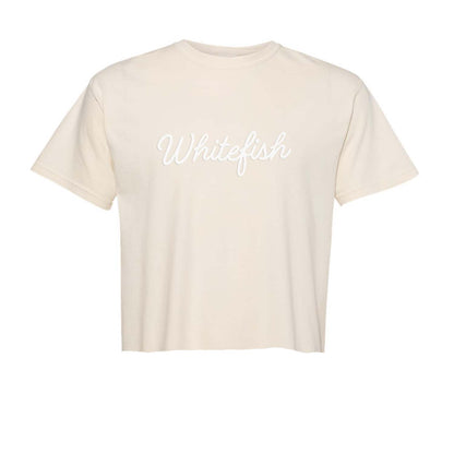 Whitefish Cursive Washed Tee