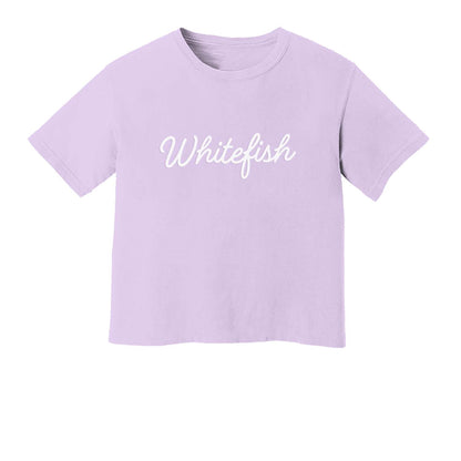 Whitefish Cursive Washed Tee