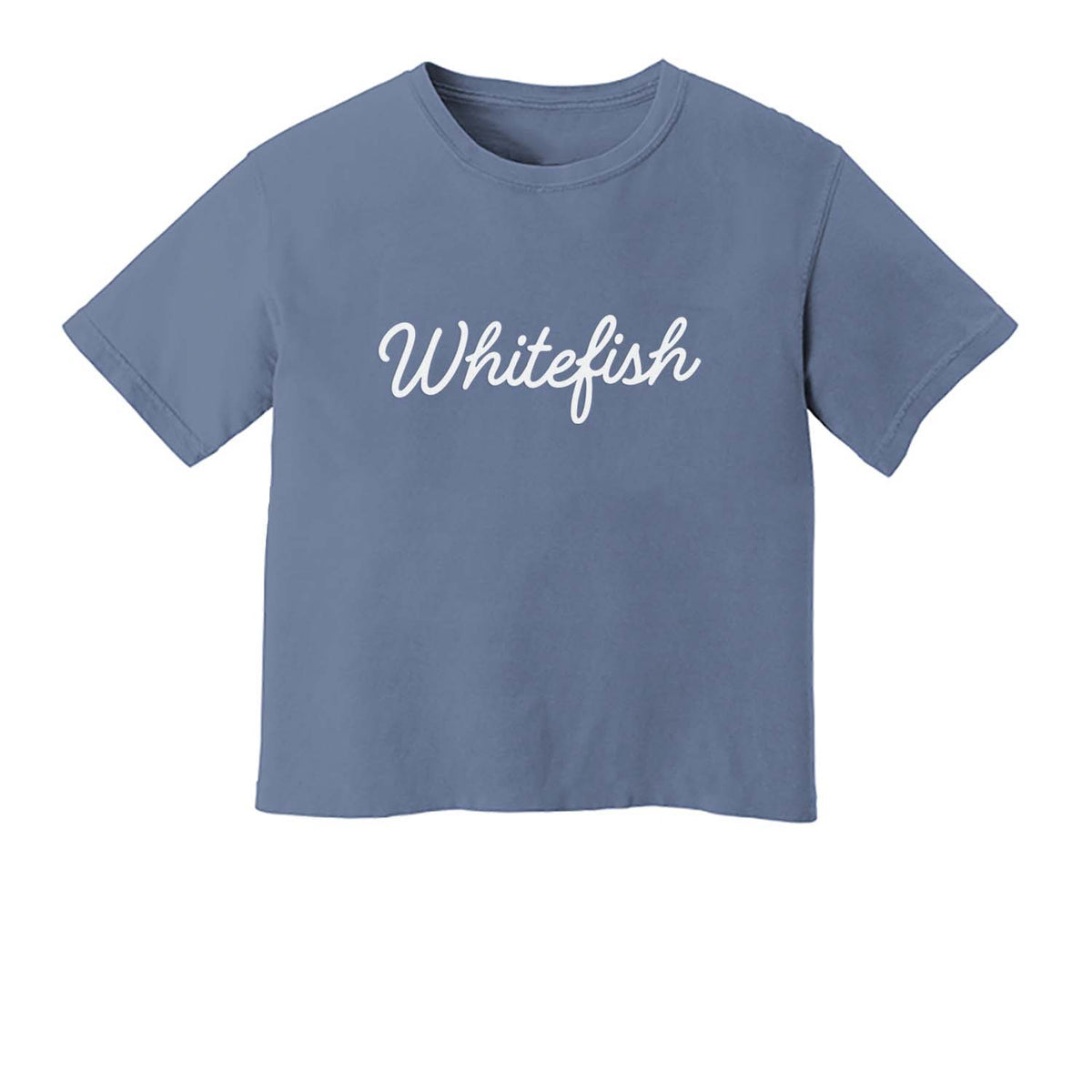 Whitefish Cursive Washed Tee