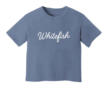 Whitefish Cursive Washed Tee