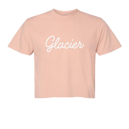 Glacier Cursive Washed Tee