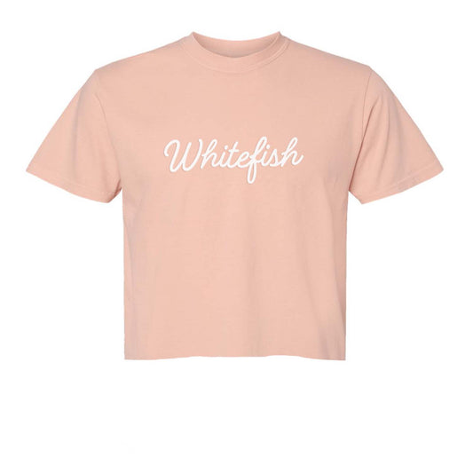 Whitefish Cursive Washed Tee