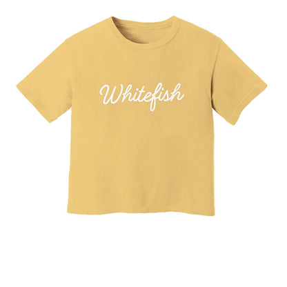 Whitefish Cursive Washed Tee