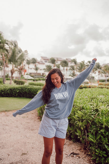 Howdy Western Washed Sweatshirt