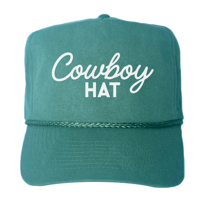 Cowboy Hat Canvas Trucker