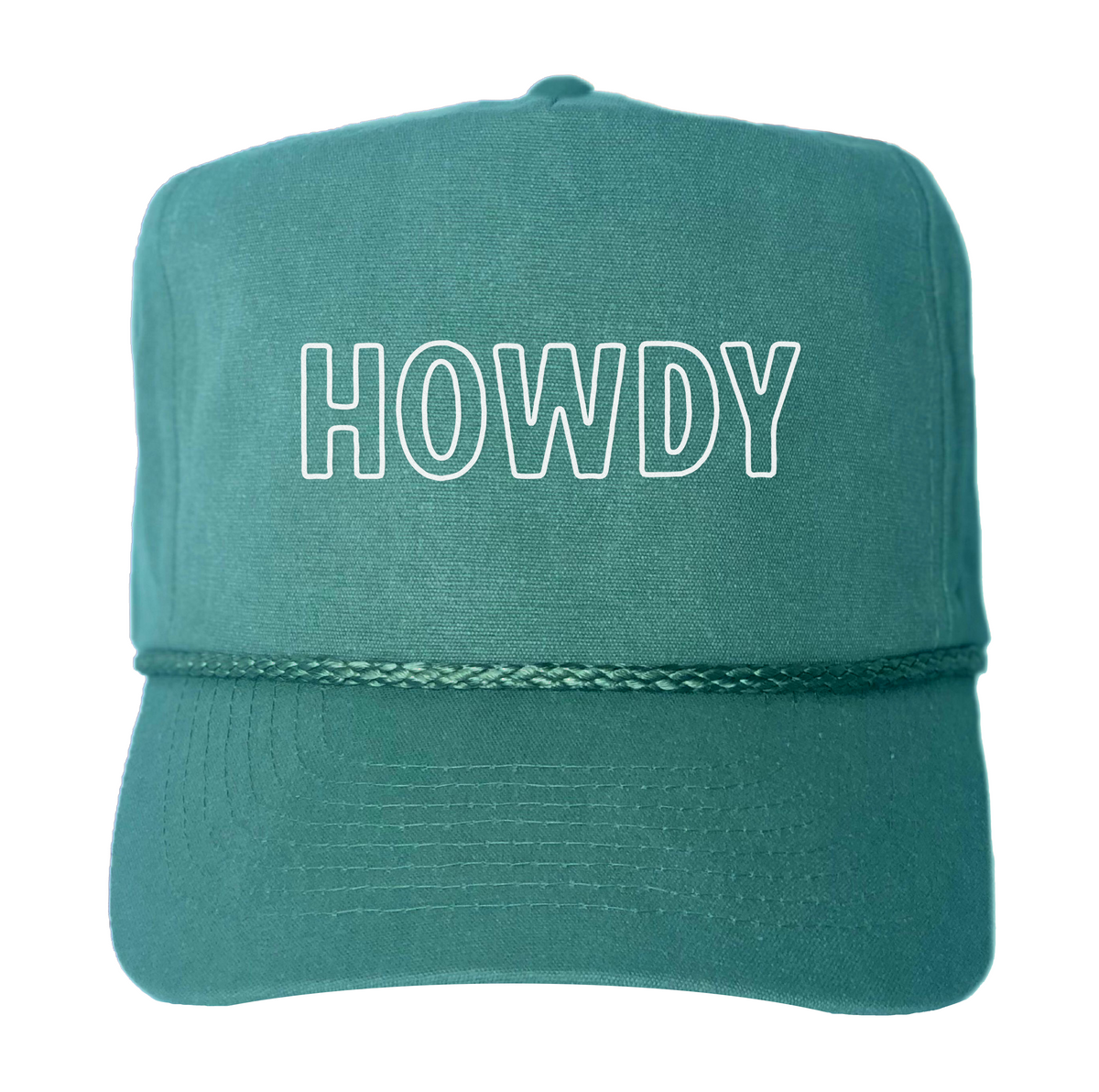 Howdy Outline Canvas Trucker