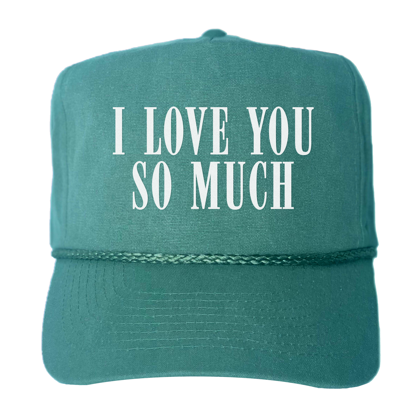 I Love You So Much Western Canvas Trucker