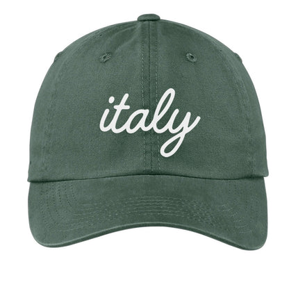 Italy Cursive Baseball Cap
