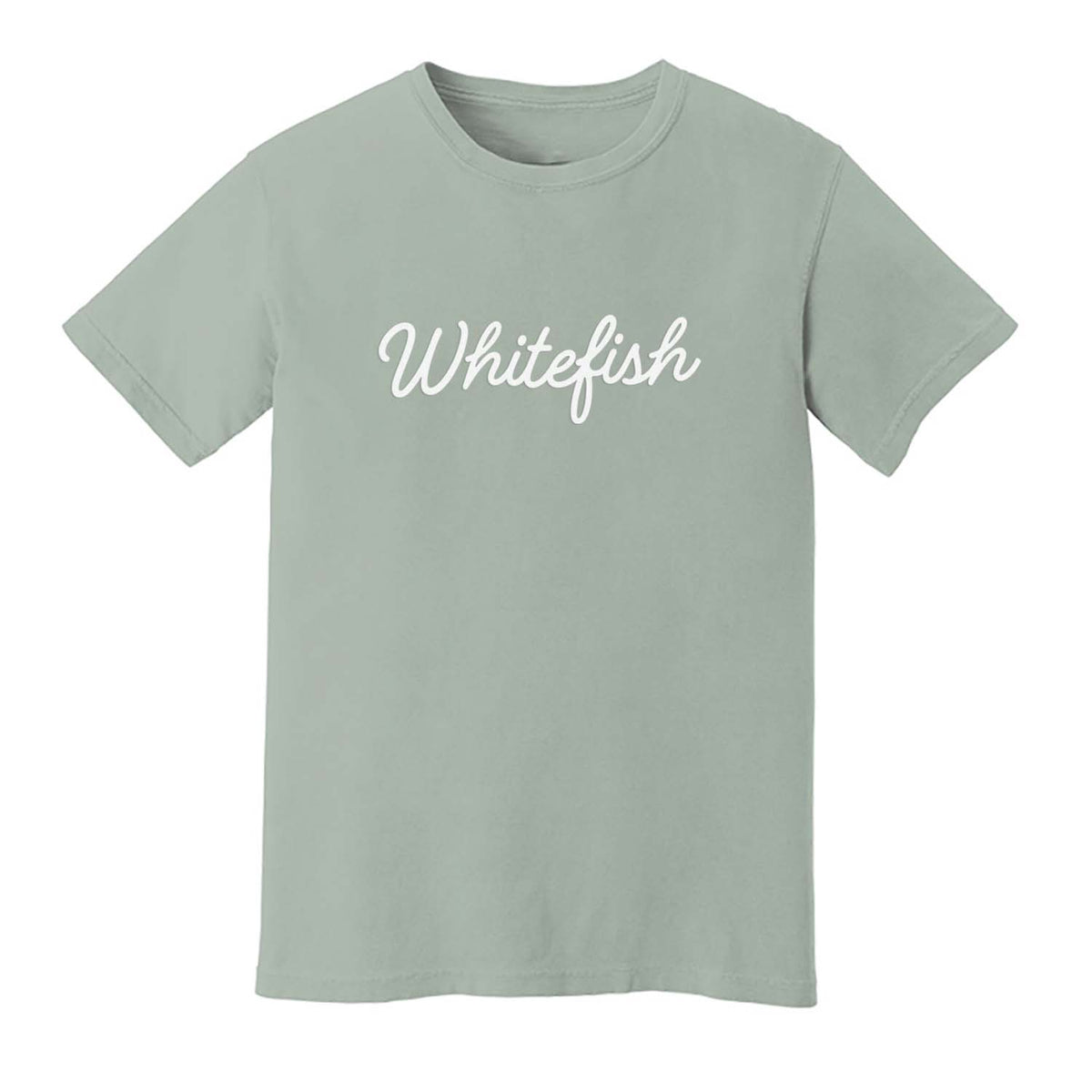 Whitefish Cursive Washed Tee
