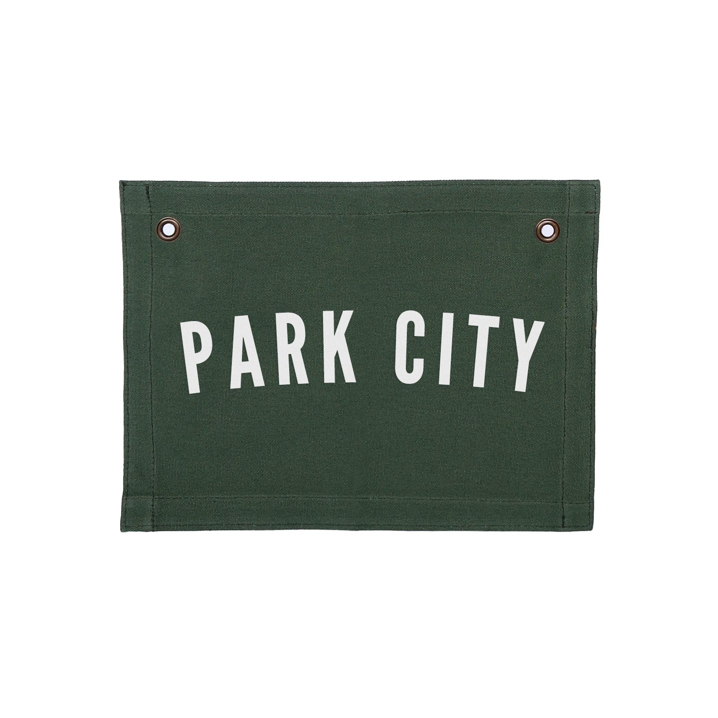 Custom Hometown Small Canvas Flag