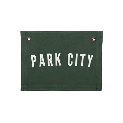 Custom Hometown Small Canvas Flag