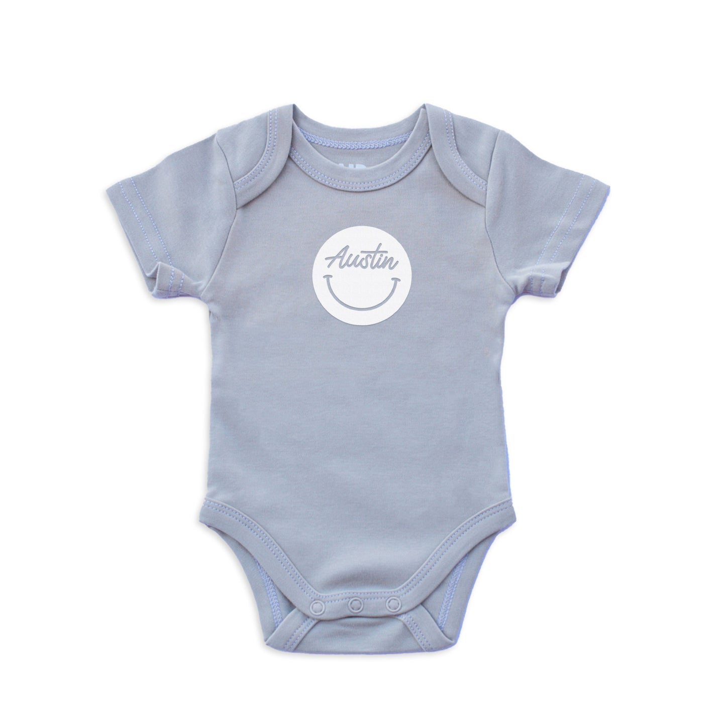 Austin Cursive Smile Onesie