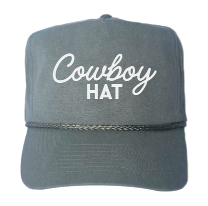 Cowboy Hat Canvas Trucker