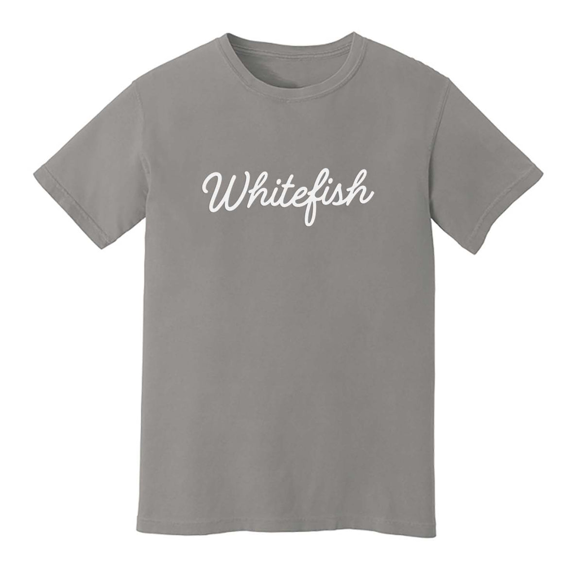 Whitefish Cursive Washed Tee