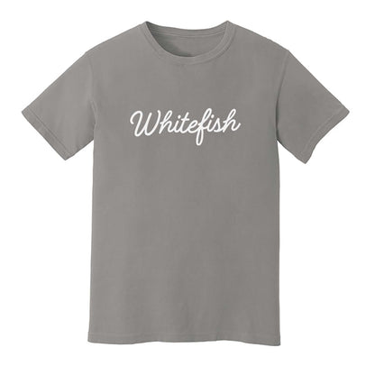 Whitefish Cursive Washed Tee
