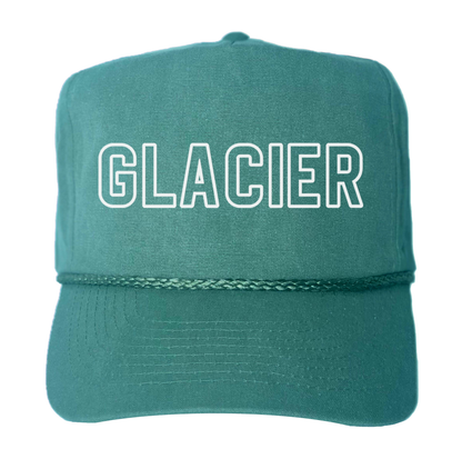 Glacier Outline Canvas Trucker