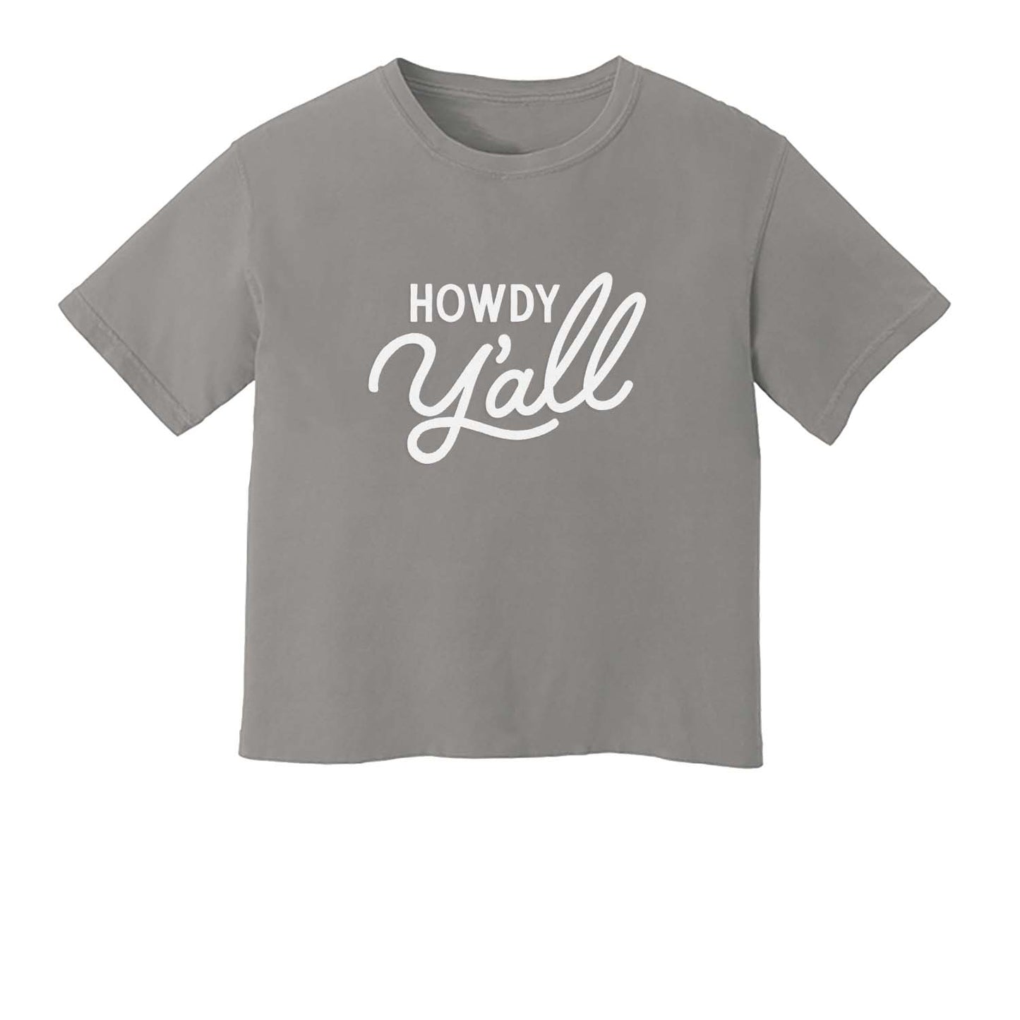 Howdy Y'all Washed Tee - Large Design