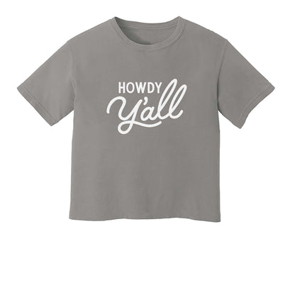Howdy Y'all Washed Tee - Large Design