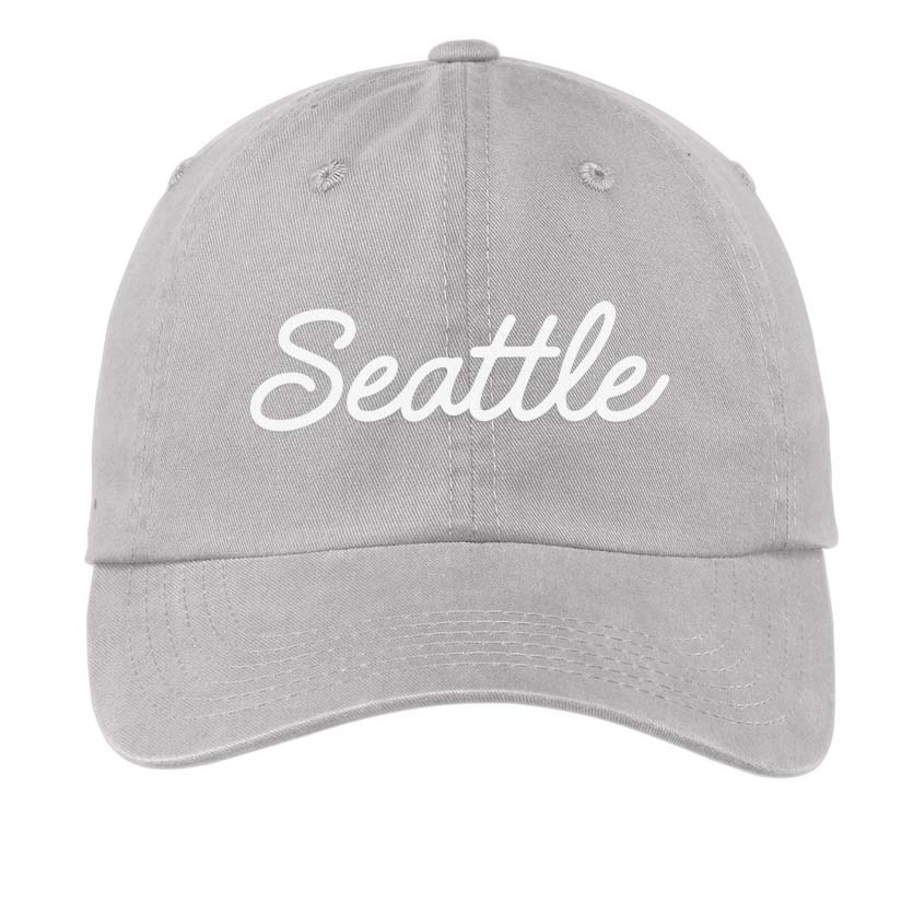 Seattle Cursive Baseball Cap