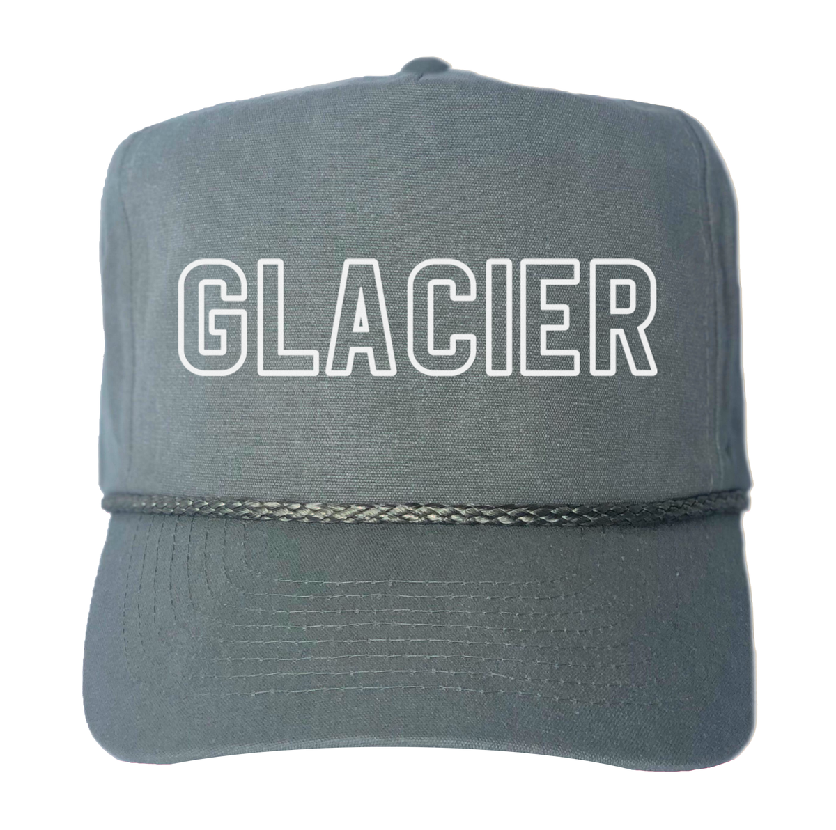Glacier Outline Canvas Trucker