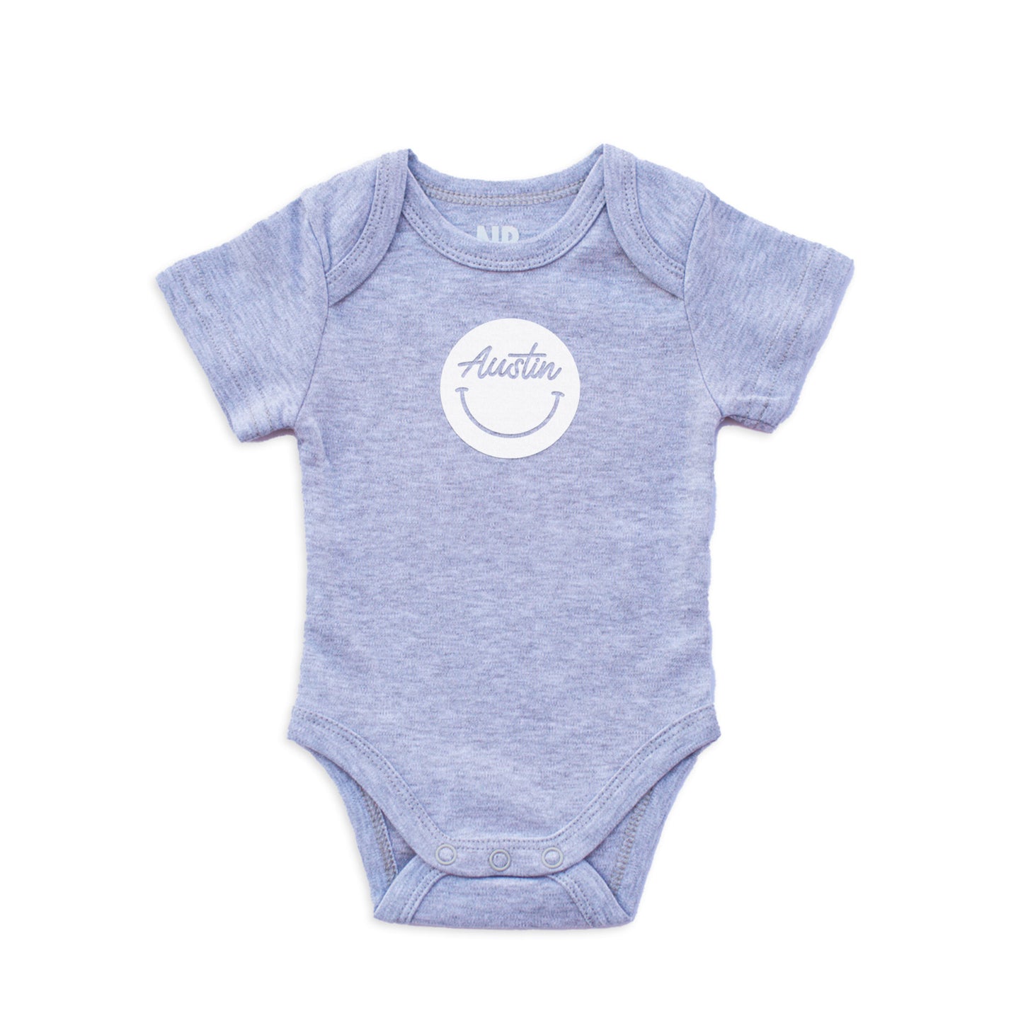 Austin Cursive Smile Onesie