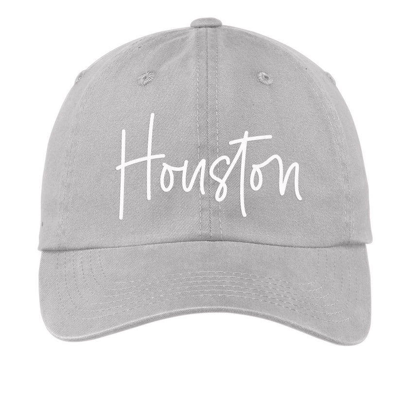 Houston Cursive Baseball Cap V1