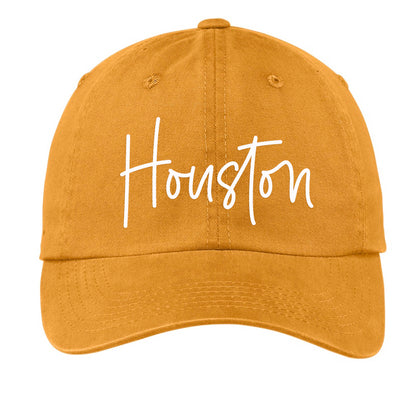 Houston Cursive Baseball Cap V1