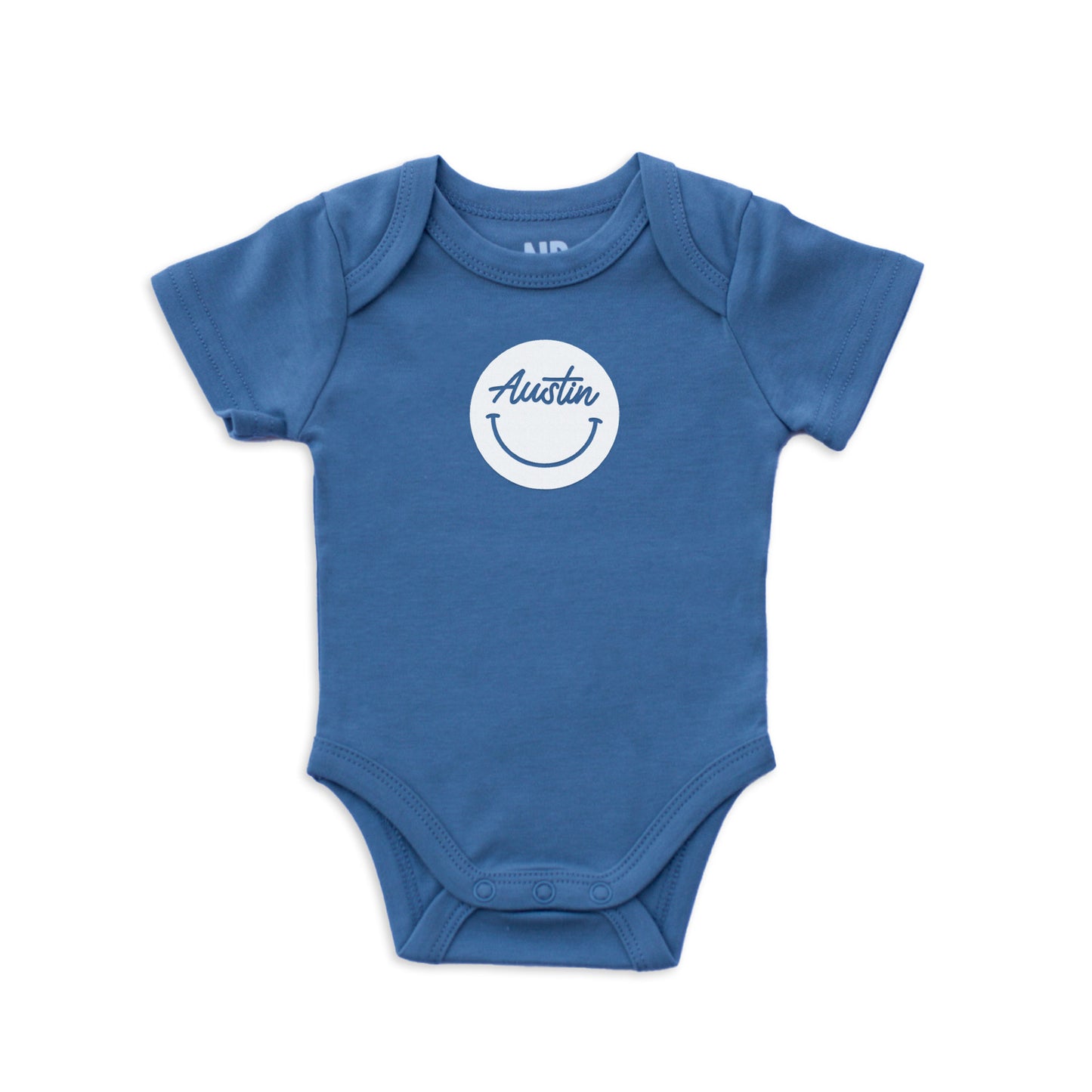 Austin Cursive Smile Onesie