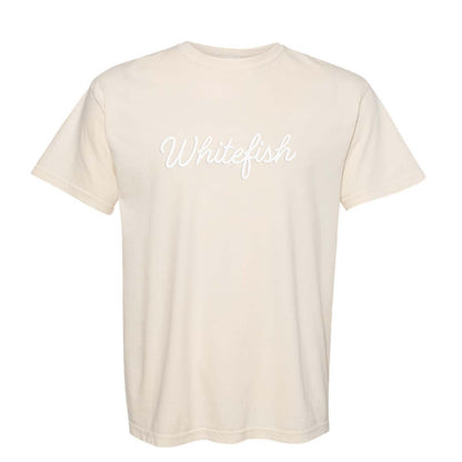 Whitefish Cursive Washed Tee