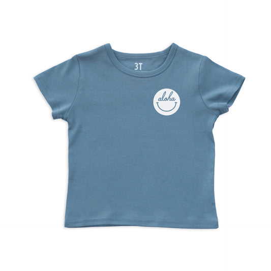 Aloha Cursive Smile Kids Tee