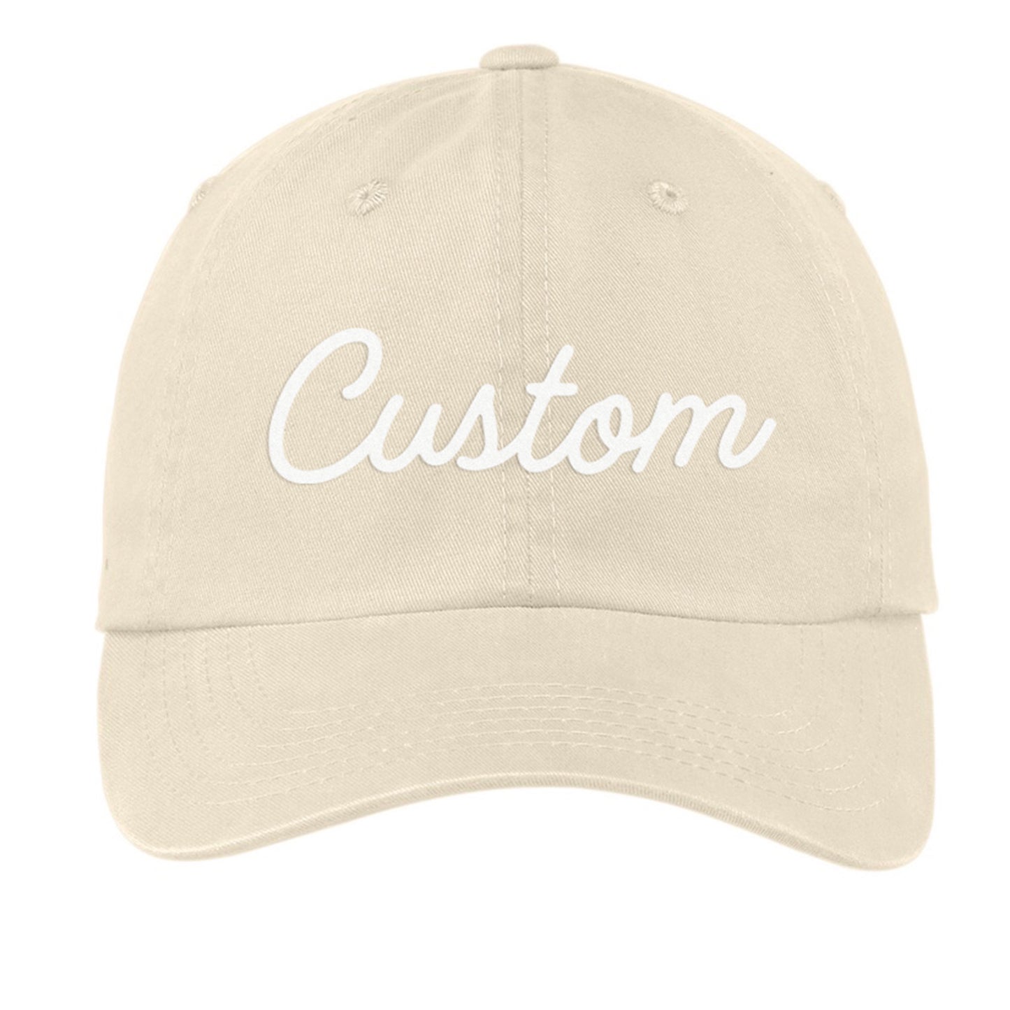 Custom Baseball Cap - Cursive