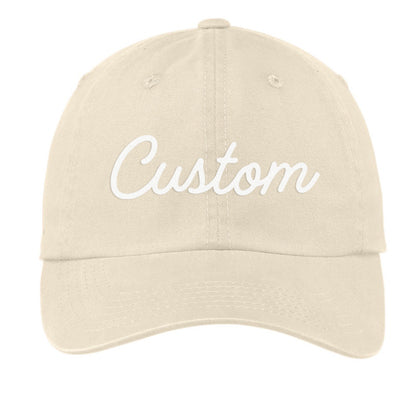 Custom Baseball Cap - Cursive